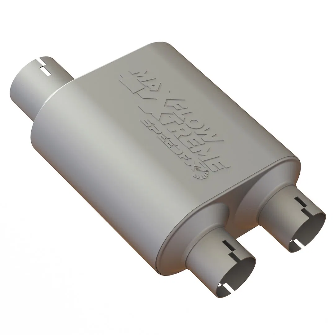 50100M2 – SPEEDFX Exhaust Muffler, 304 Stainless Steel All 304 Stainless Internals Chambered Single Inlet 3 Inch Diam...